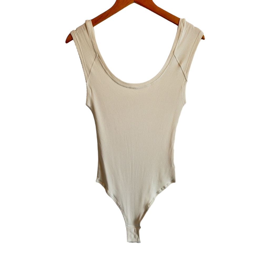 Lululemon LA Scoop Neck Bodysuit - White Opal - Size 4